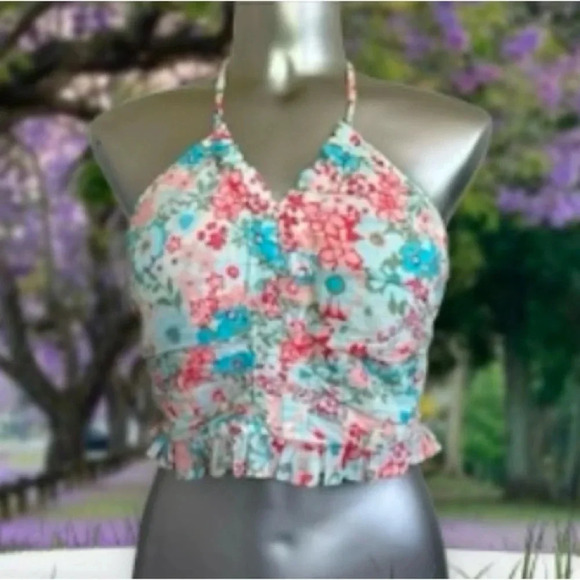 🆕American Eagle Crop  Halter Top - Picture 1 of 14